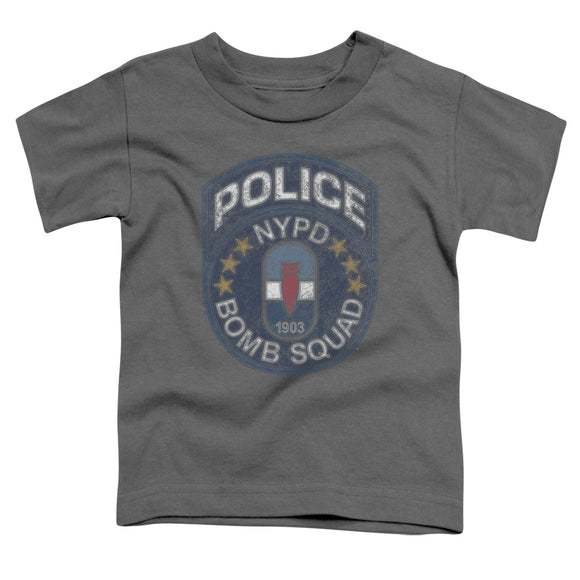 NYPD Toddler T-Shirt Police Bomb Squad Charcoal Tee - Yoga Clothing for You