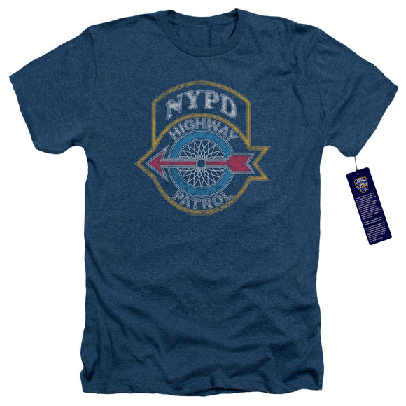 NYPD Charcoal T-Shirt Highway Patrol Navy Tee - Yoga Clothing for You