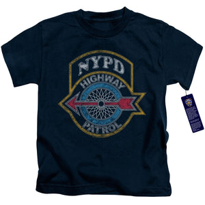 NYPD Boys T-Shirt Highway Patrol Navy Tee - Yoga Clothing for You