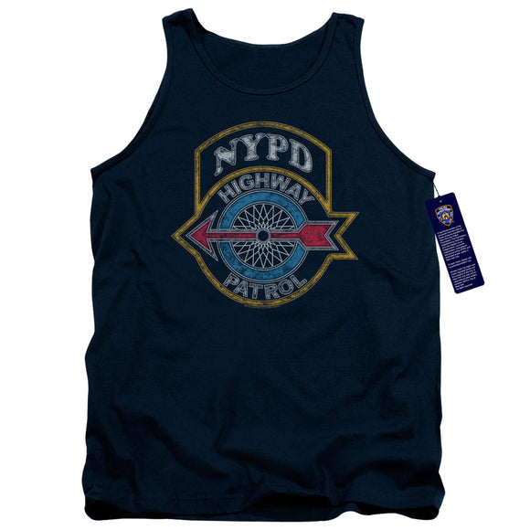 NYPD Tanktop Highway Patrol Navy Tank - Yoga Clothing for You