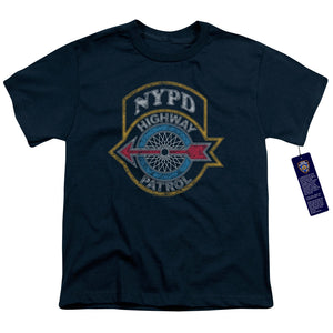 NYPD Kids T-Shirt Highway Patrol Navy Tee - Yoga Clothing for You