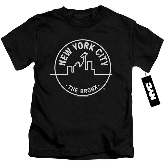 NYC Boys T-Shirt New York City The Bronx Black Tee - Yoga Clothing for You