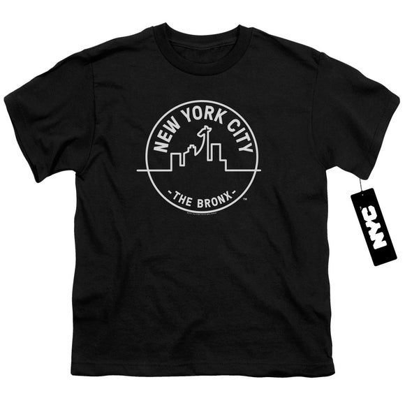 NYC Kids T-Shirt New York City The Bronx Black Tee - Yoga Clothing for You