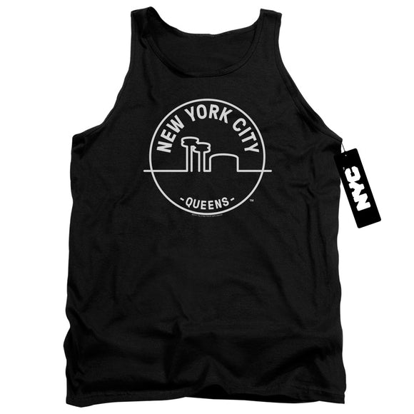 NYC Tanktop New York City Queens Black Tank - Yoga Clothing for You