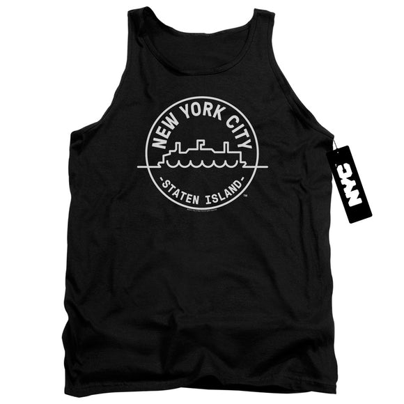 NYC Tanktop New York City Staten Island Black Tank - Yoga Clothing for You