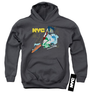 NYC Kids Hoodie Five Boroughs Charcoal Hoody - Yoga Clothing for You