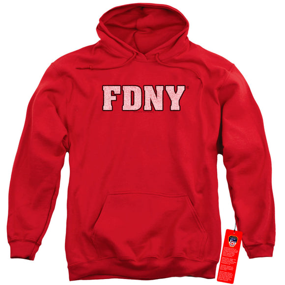 FDNY Hoodie New York Fire Dept Logo Red Hoody - Yoga Clothing for You
