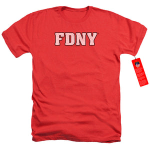 FDNY Charcoal T-Shirt New York Fire Dept Logo Red Tee - Yoga Clothing for You