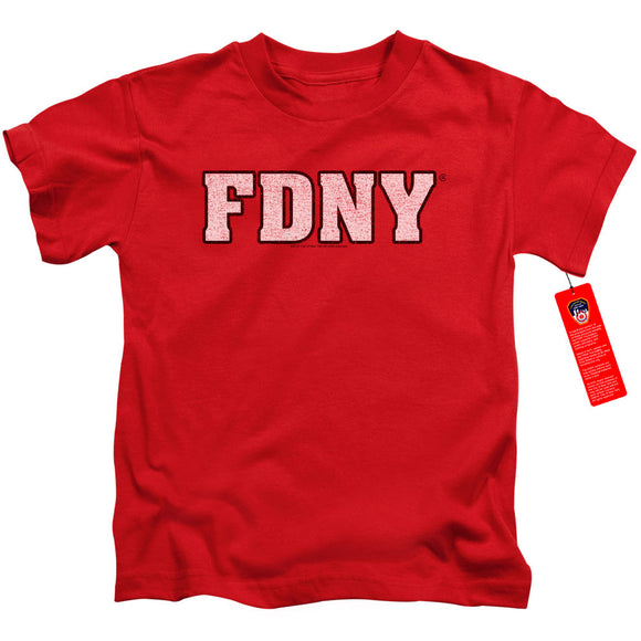 FDNY Boys T-Shirt New York Fire Dept Logo Red Tee - Yoga Clothing for You