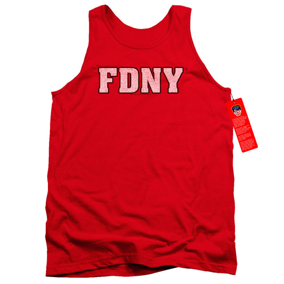 FDNY Tanktop New York Fire Dept Logo Red Tank - Yoga Clothing for You