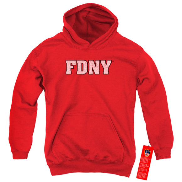 FDNY Kids Hoodie New York Fire Dept Logo Red Hoody - Yoga Clothing for You