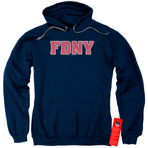 FDNY Hoodie New York Fire Dept Logo Navy Blue Hoody - Yoga Clothing for You