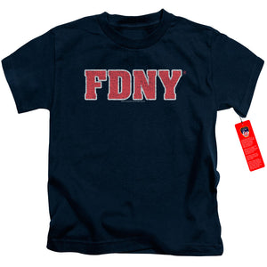 FDNY Boys T-Shirt New York Fire Dept Logo Navy Blue Tee - Yoga Clothing for You