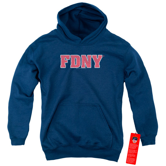 FDNY Kids Hoodie New York Fire Dept Logo Navy Blue Hoody - Yoga Clothing for You