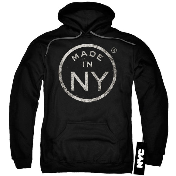 NYC Hoodie Distressed Made In NY Black Hoody - Yoga Clothing for You