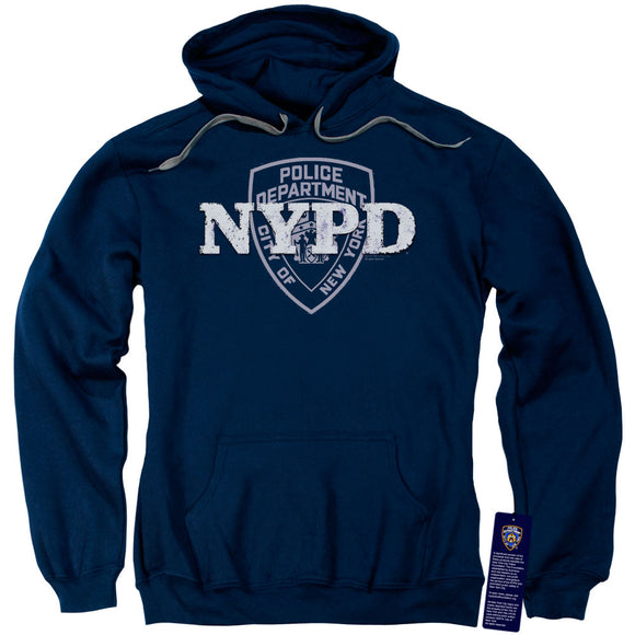 NYPD Hoodie New York Police Dept Logo Navy Blue Hoody - Yoga Clothing for You