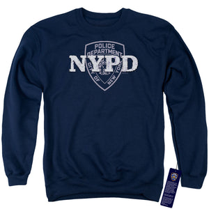 NYPD Sweatshirt New York Police Dept Logo Navy Blue Pullover - Yoga Clothing for You