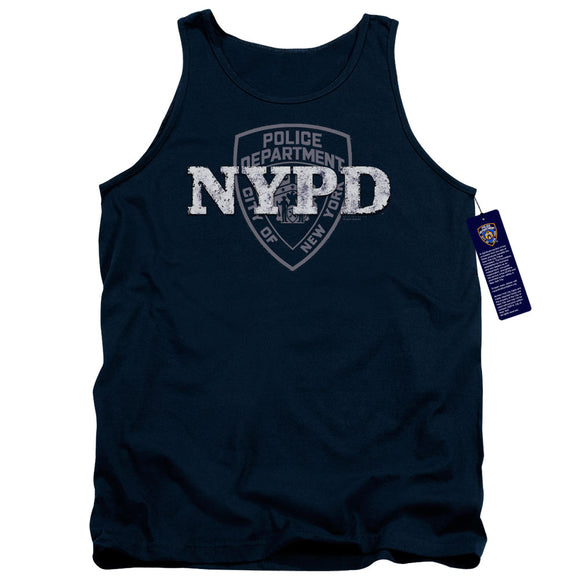 NYPD Tanktop New York Police Dept Logo Navy Blue Tank - Yoga Clothing for You