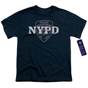 NYPD Kids T-Shirt New York Police Dept Logo Navy Blue Tee - Yoga Clothing for You