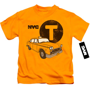 NYC Boys T-Shirt New York City Taxi Gold Tee - Yoga Clothing for You