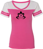 Black Namaste Lotus Powder Puff Yoga Tee Shirt - Yoga Clothing for You