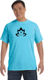 Black Namaste Lotus Pigment Dye Yoga Tee Shirt - Yoga Clothing for You