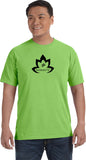 Black Namaste Lotus Pigment Dye Yoga Tee Shirt - Yoga Clothing for You