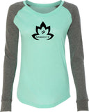 Black Namaste Lotus Preppy Patch Yoga Tee Shirt - Yoga Clothing for You