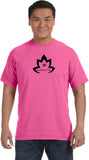 Black Namaste Lotus Pigment Dye Yoga Tee Shirt - Yoga Clothing for You