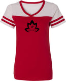 Black Namaste Lotus Powder Puff Yoga Tee Shirt - Yoga Clothing for You