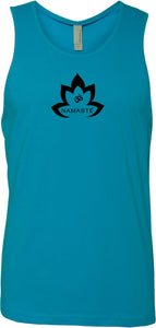 Black Namaste Lotus Premium Yoga Tank Top - Yoga Clothing for You