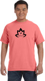 Black Namaste Lotus Pigment Dye Yoga Tee Shirt - Yoga Clothing for You