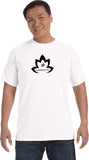 Black Namaste Lotus Pigment Dye Yoga Tee Shirt - Yoga Clothing for You