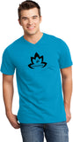 Black Namaste Lotus Important V-neck Yoga Tee Shirt - Yoga Clothing for You