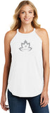 Grey Namaste Lotus Triblend Yoga Rocker Tank Top - Yoga Clothing for You