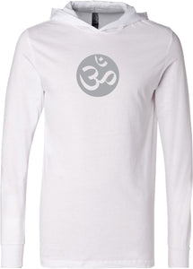 Big OM Print Lightweight Yoga Hoodie Tee Shirt - Yoga Clothing for You