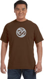 Big OM Print Pigment Dye Yoga Tee Shirt - Yoga Clothing for You