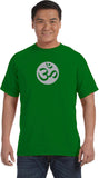 Big OM Print Pigment Dye Yoga Tee Shirt - Yoga Clothing for You