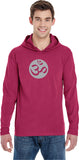 Big OM Print Pigment Hoodie Yoga Tee Shirt - Yoga Clothing for You