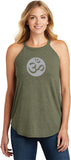 Big OM Print Triblend Yoga Rocker Tank Top - Yoga Clothing for You