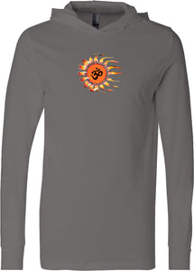 OHM Sun Lightweight Yoga Hoodie Tee Shirt - Yoga Clothing for You