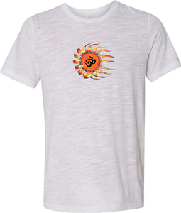 OHM Sun Burnout Yoga Tee Shirt - Yoga Clothing for You