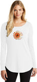 OHM Sun Triblend Long Sleeve Tunic Yoga Shirt - Yoga Clothing for You