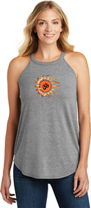 OHM Sun Triblend Yoga Rocker Tank Top - Yoga Clothing for You