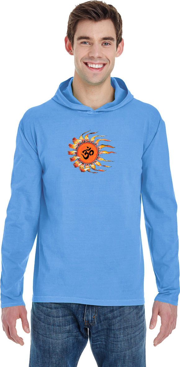 OHM Sun Pigment Hoodie Yoga Tee Shirt - Yoga Clothing for You
