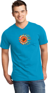 OHM Sun Important V-neck Yoga Tee Shirt - Yoga Clothing for You