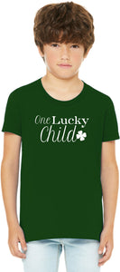 St Patricks Day One Lucky Child Kids T-shirt - Yoga Clothing for You