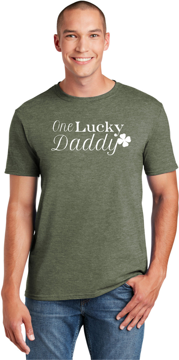 St Patricks Day One Lucky Daddy Shirt - Yoga Clothing for You