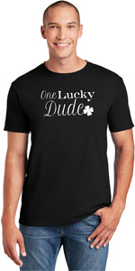 St Patricks Day One Lucky Dude Shirt - Yoga Clothing for You