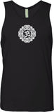 White Ornate OM Premium Yoga Tank Top - Yoga Clothing for You